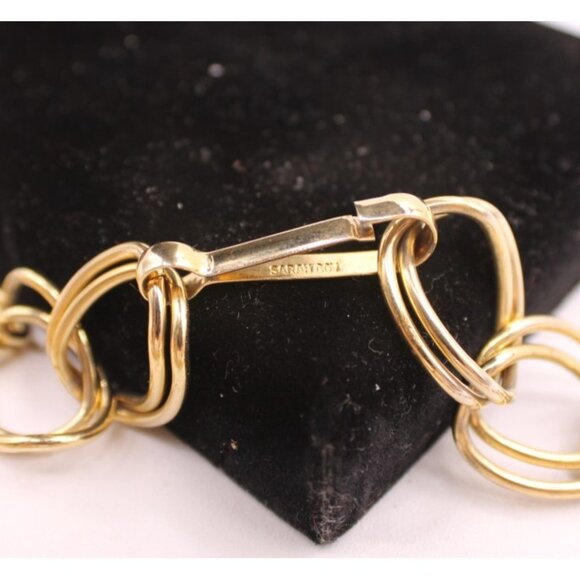 Sarah Coventry Necklace OR Chain Waist Belt Clip Closure Double Link Gold Tone - Picture 8 of 9